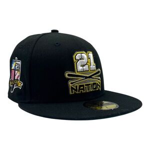 Pittsburgh Pirates Roberto Clemente Nation MLB New Era 59Fifty Fitted Hat Size 7